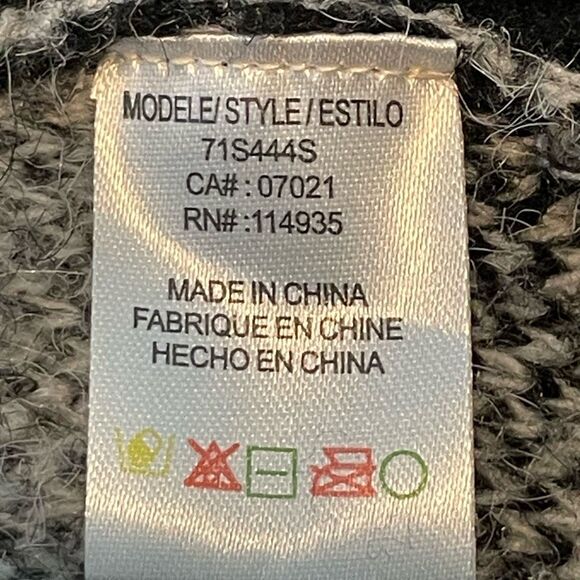 RD Style Evereve Zebra Print Cowl Neck Turtleneck Sweaters Black White Knit Long - Picture 7 of 8